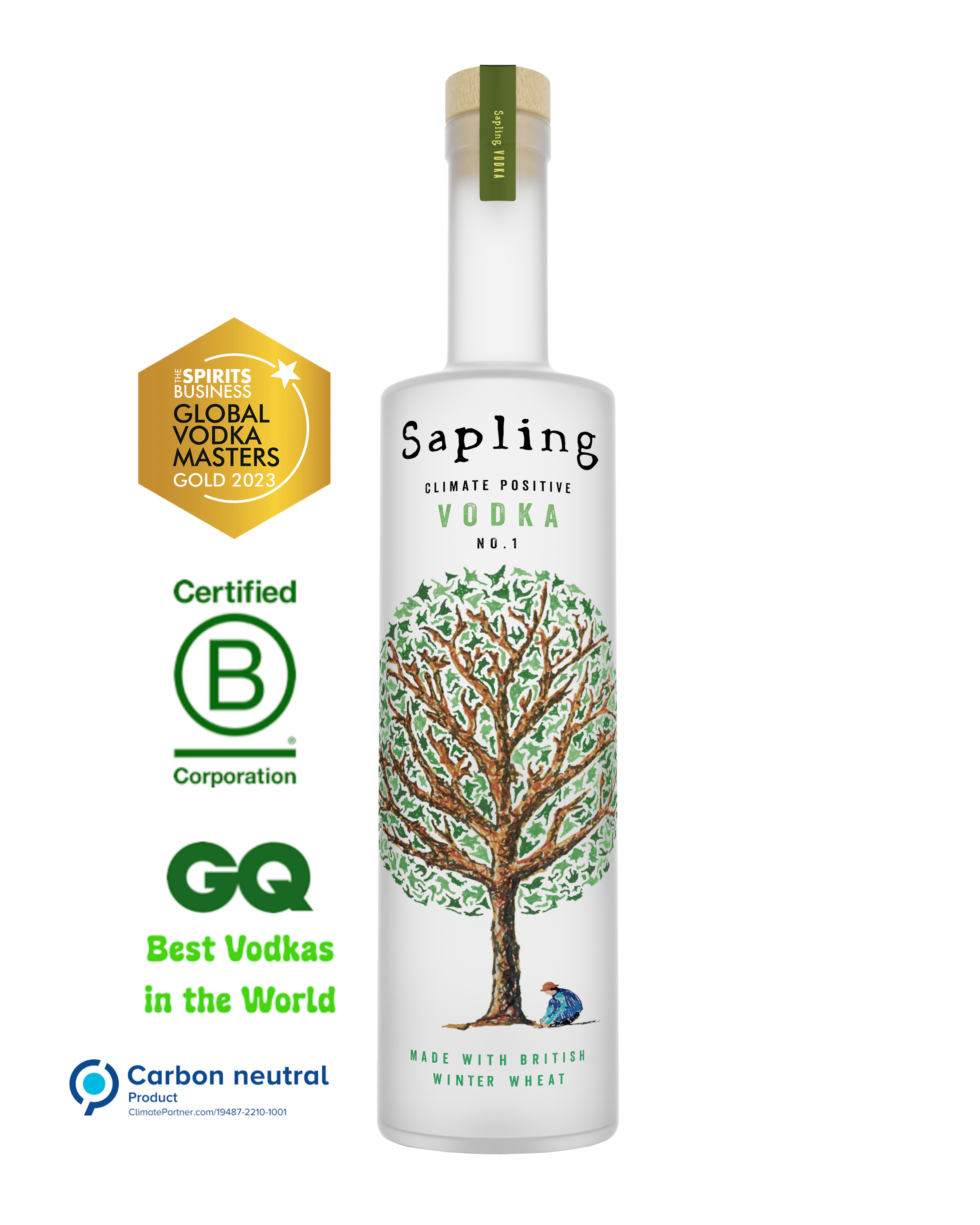 Sapling Climate Positive Vodka 35cl