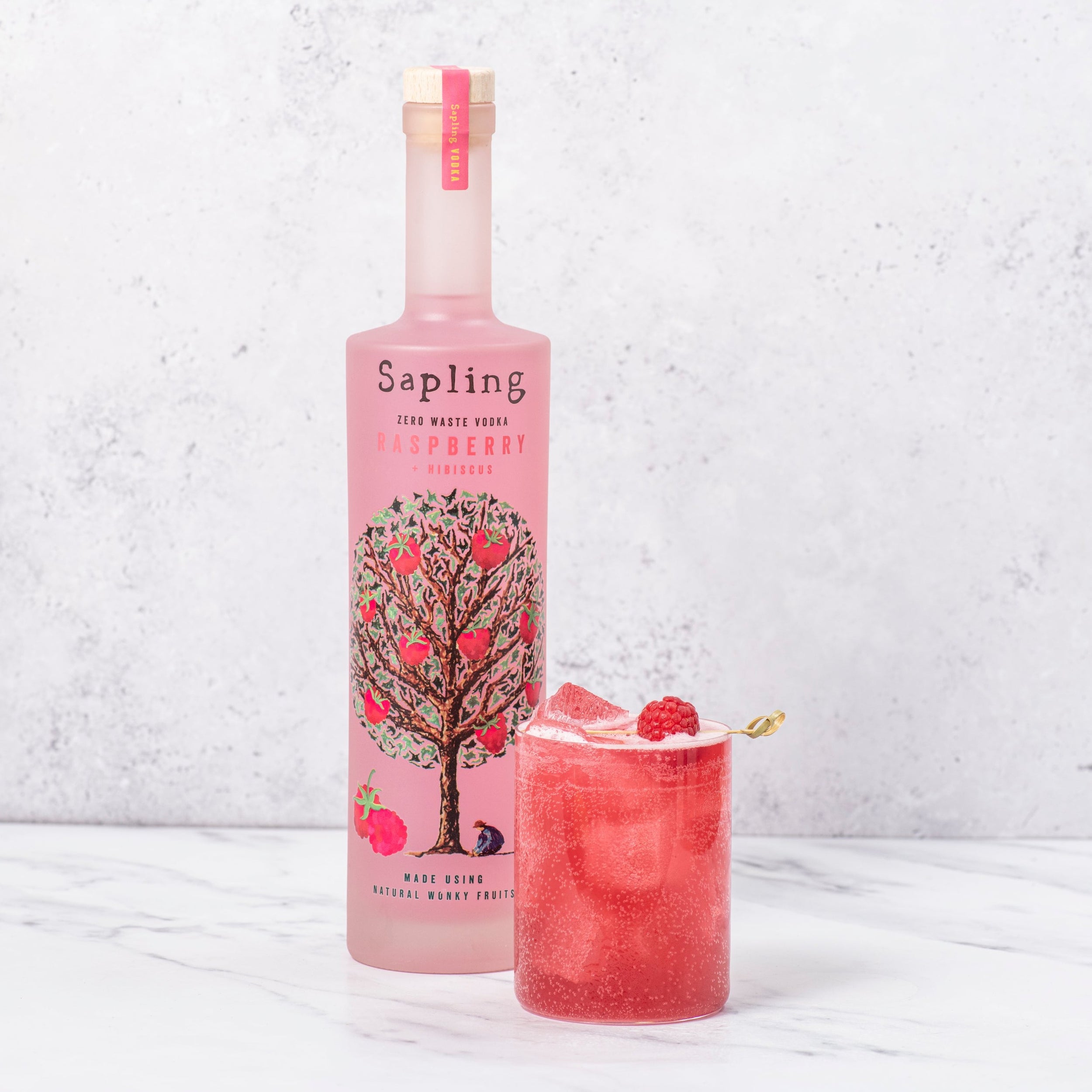 Sapling Raspberry + Hibiscus Vodka 70cl